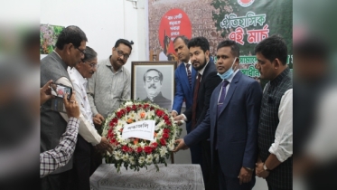 আগরতলার বাংলাদেশ দূতালয়ে ঐতিহাসিক ৭ মার্চ উদ্‌যাপন