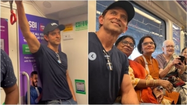 দীর্ঘ ট্রাফিক জ্যাম, সঙ্গে গরম—মেট্রো ধরলেন হৃতিক দীর্ঘ ট্রাফিক জ্যাম, সঙ্গে গরম—মেট্রো ধরলেন হৃতিক