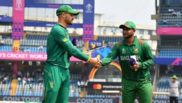 টসে হেরে ফিল্ডিংয়ে বাংলাদেশ, খেলছেন সাকিব টসে হেরে ফিল্ডিংয়ে বাংলাদেশ, খেলছেন সাকিব