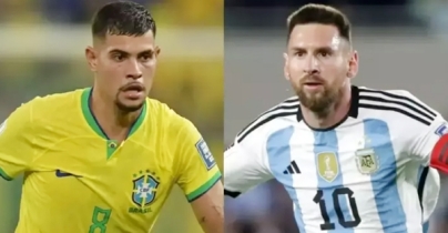 ব্রাজিলকে ১-০ গোলে হারালো মেসির আর্জেন্টিনা ব্রাজিলকে ১-০ গোলে হারালো মেসির আর্জেন্টিনা