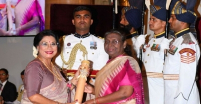 ভারতের রাষ্ট্রপতির হাত থেকে পদ্মশ্রী নিলেন বন্যা ভারতের রাষ্ট্রপতির হাত থেকে পদ্মশ্রী নিলেন বন্যা