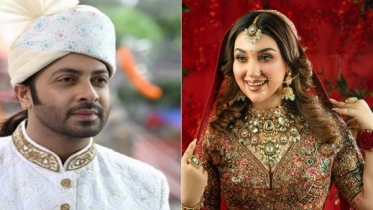 শুটিংয়ে ব্যস্ত শাকিব, কনে সেজে হাজির অপু বিশ্বাস শুটিংয়ে ব্যস্ত শাকিব, কনে সেজে হাজির অপু বিশ্বাস